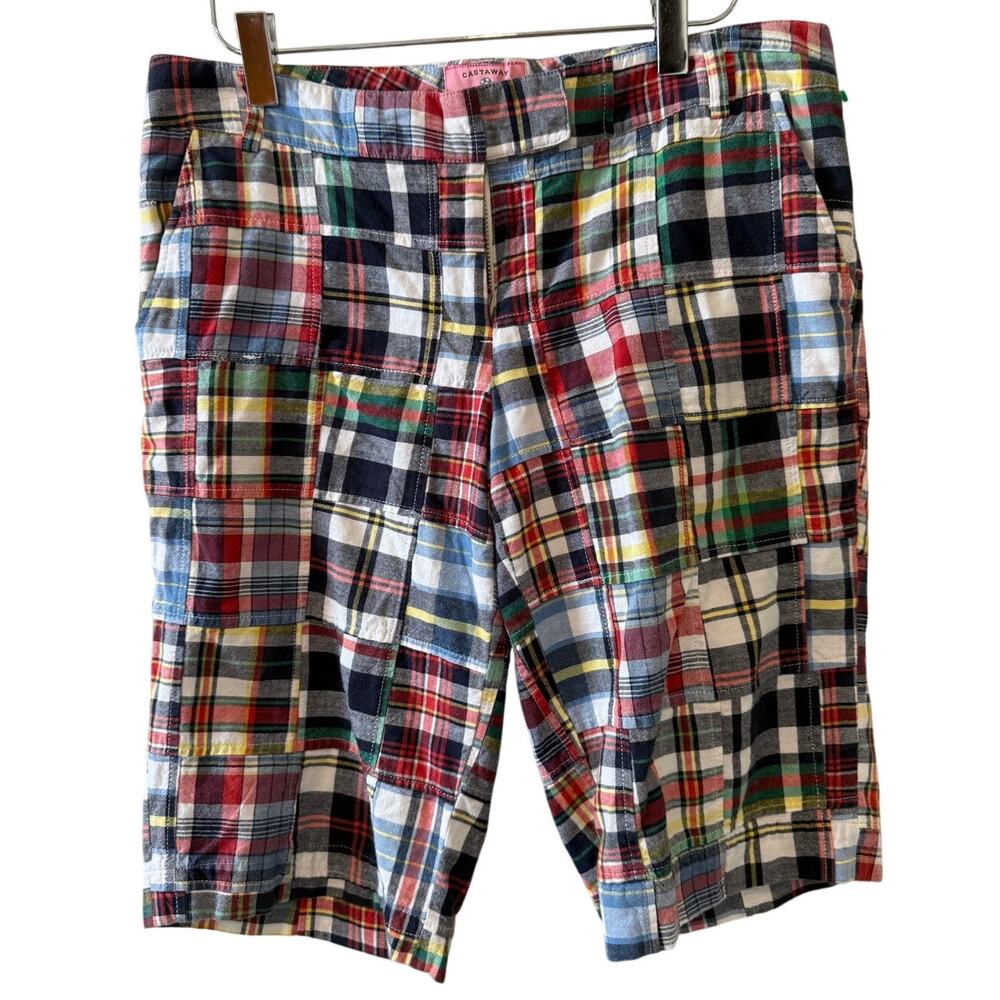 Castaway Nantucket Island Bermuda Madras Shorts 4